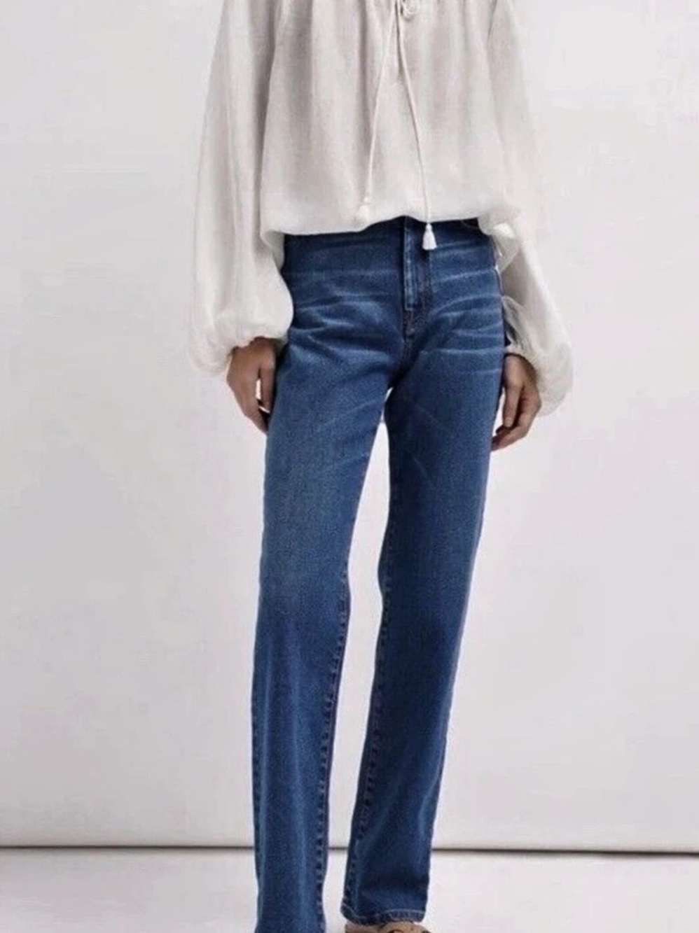 Weekend Max Mara Calotta Linen Blouse in White Size Medium NWT